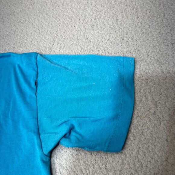 Vintage Oneita Shirt Mens Large Blue Dream Catcher Tribal Single Stitch USA Made - Picture 10 of 16